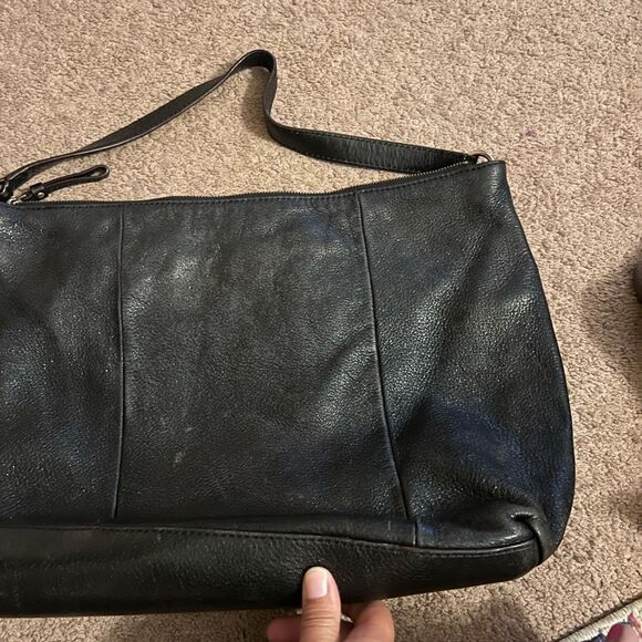 Kate spade black sparkly shoulder bag